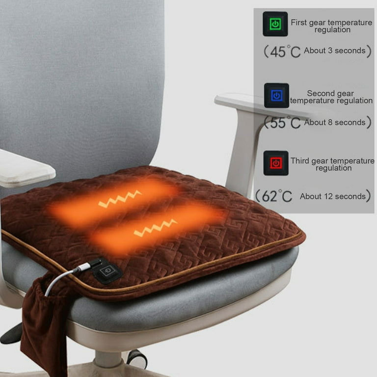 Usb Heated Seat Cushion, 5v Electric Heating Pad Nonslip Chair Heater Cover  Pad, Winter Warmer For Office Chair Home Sofa 