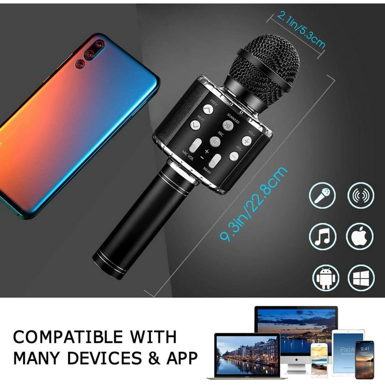 Kids Birthday Gift for 5-11 Year Old Girls, Top Karaoke Singing Microphone  Machine Toys Gifts for 6 7 8 9 Year Old Girl Teens Birthday Gift Present  for Child Boys Party Music