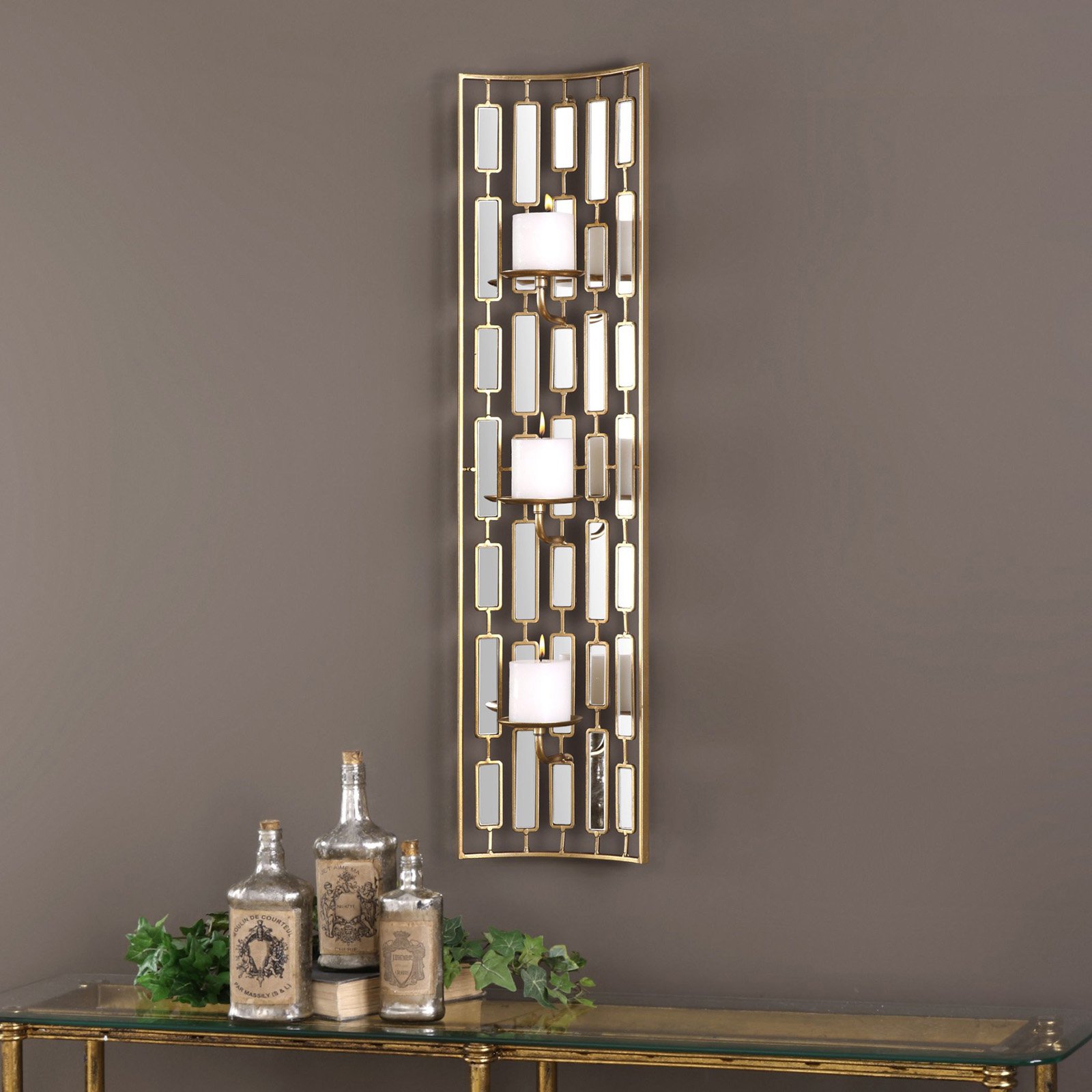 Uttermost Loire Mirrored Candle Wall Sconce