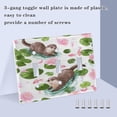 thumbnail image 4 of Cute Otter Swim in Pond Light Switch Cover Electrical Outlet Cover Replaceable Wall Plates 2-Gang, 4 of 8