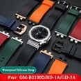 thumbnail image 4 of Nuevas correas de reloj de goma de calidad para Casio G SHOCK Series GM-B2100 Correa de reloj de silicona impermeable deportiva modificada con octágono de metal, 4 of 5