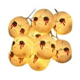 thumbnail image 1 of Halloween String Lights LED Ghost Face String Lights Ghost Face Chandelier Halloween Lights Outdoor Indoor Halloween Decoration Holiday Party 20 LED Lights, 1 of 2