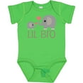 thumbnail image 3 of Inktastic Lil Bro Matching Elephant Boys Baby Bodysuit, 3 of 5