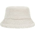 thumbnail image 4 of CoCopeaunts Plain Bucket Hats for Women Lamb Plush Soft Warm Fisherman Hat Winter Solid Color Casual Lady Outdoor Bucket Cap, 4 of 8