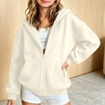 thumbnail image 6 of Liyamei Girls Hooded Jacket with Zipper for Fall Winter Soft Warm Outerwear Size 13-14 Years, 6 of 7