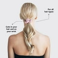 thumbnail image 3 of Kitsch Matte Hair Scrunchies, 5 Pack (Pink), 3 of 11