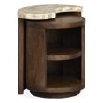 thumbnail image 1 of Bowery Hill Modern Stone Top Nesting End Table Set in Burnt Umber, 1 of 7