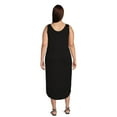 thumbnail image 3 of Terra & Sky Women's Plus Size Drawstring Waist Tank Dress, 3 of 5