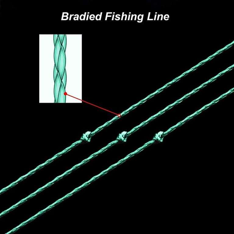READY STOCK] 100%PE Plastic Braided Fishing Line 20LB Test Moss 0.23mm  Diameter 500M Length