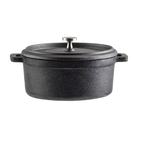 Tablecraft 16 oz Cocotte with Lid, Cast Iron & Stainless Steel Knob