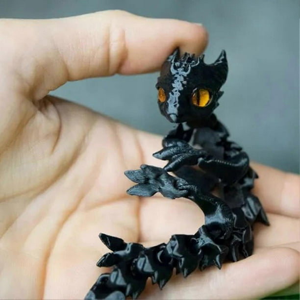 Cute 3D Printed Dragons Toy Fully Articulated Mini Dragons with Flexible Joints for Children Teen Adult