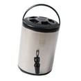 thumbnail image 3 of Dispensador de bebidas con aislamiento de acero inoxidable 304, 8 litros, para bebidas frías y calientes, comercial, cubo de doble capa, color negro., 3 of 14