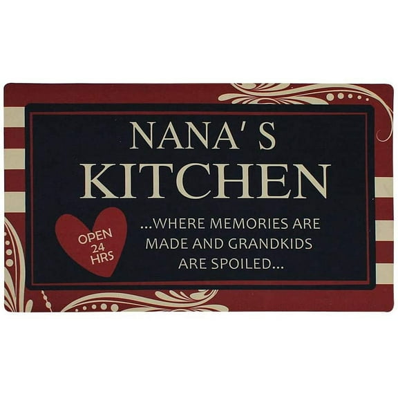 Nana's Kitchen Door Mat Indoor Entry Way Doormat for Front Door Patio Anti Slip Rubber Entry Mat Entrance Door Mats 17x 29 inch Grandma Gifts