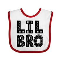 Inktastic Little Brother Lil Bro Boys Boys Baby Bib