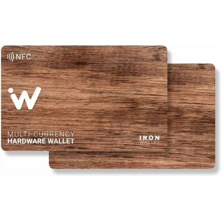 Crypto Wallet - Wood Design - Pack of 2 - Increase Your Security - Seed Phrase Storage