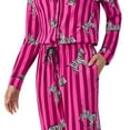 thumbnail image 2 of Room Service Womens 2-Piece Shawl Collar Pajama Set (PINK, M), 2 of 6