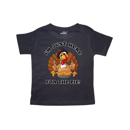 

Inktastic Turkey Here For The Pie Gift Toddler Boy or Toddler Girl T-Shirt