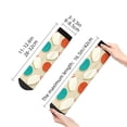 thumbnail image 4 of Rateoe Vintage Bowling Pattern Quarter Crew Socks,Toe Seamed Ankle Socks,Cotton Cushioned Breathable Athletic Crew Sports Socks, 4 of 7