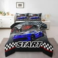 thumbnail image 1 of Erosebridal Teens Racing Car Bedding Twin Comforter Set,Extreme Sports Down Comforter,Fast Car Decor,Reversible,Lightweight,2-Piece, 1 of 8