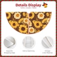 thumbnail image 3 of Rateoe Vintage Wood Grain Sunflower A Pattern Christmas Tree Skirt with Ties , Christmas Tree Decorations, Farmhouse Christmas Decor Xmas Holiday Decorations-36", 3 of 6
