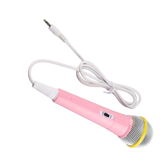 Microphone Filaire pour Enfants, Prise 3,5 mm Faible Distorsion Jouet Musical Portable pour Enfants Chantant, avec Son Clair pour Performance de Karaoké en Famille