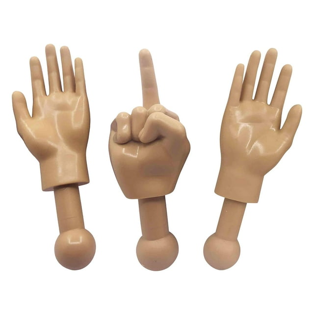 Juego de 3 títeres de plástico Toynk Tiny Hands de Novelty Toys