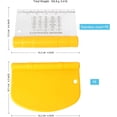thumbnail image 2 of Jinsinto Dough Scraper, Plastic Pastry Cutter, Bread Dough Bowl Scraper, 6 inch, Yellow, 2 of 5