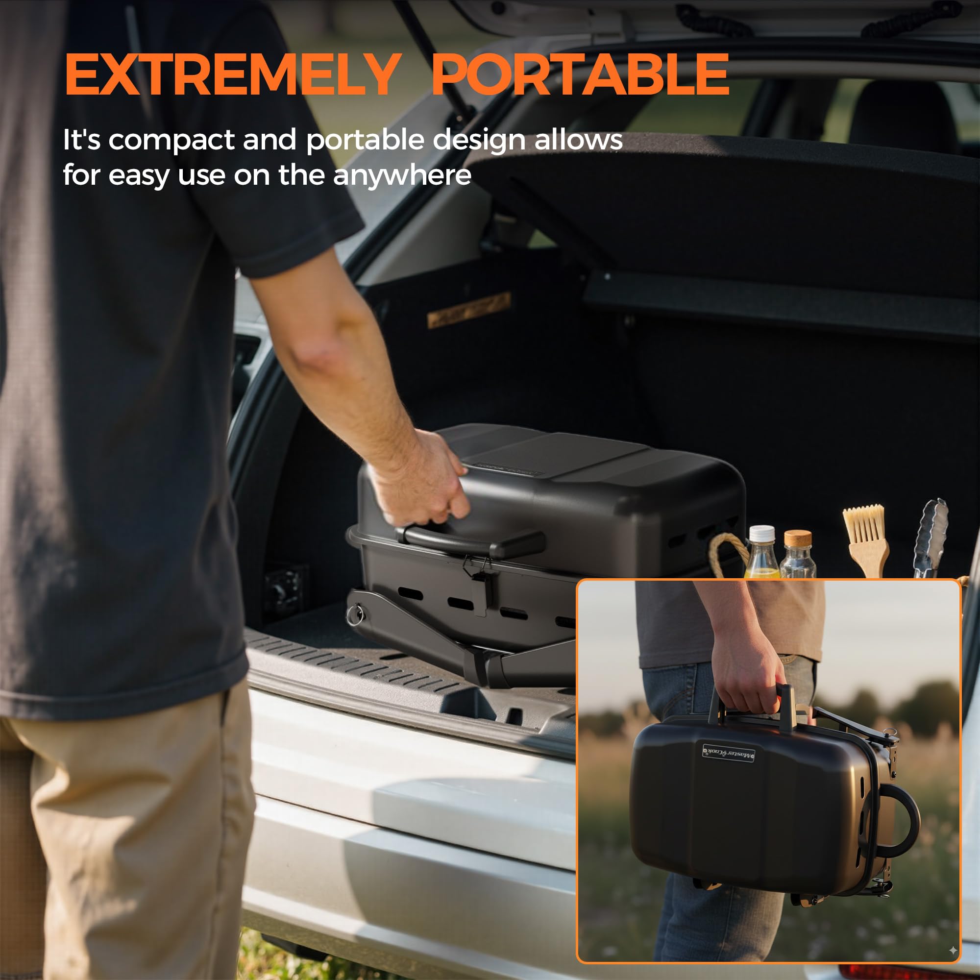 Master Cook 10,000 BTU Portable Propane Grill photo 4
