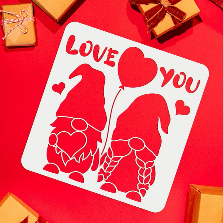 1pc Valentine's Day Cookie Stencil 25 Patterns Craft Stencil