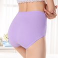 thumbnail image 7 of Zpanxa Panties for Women, Women's Cotton High Waist Shaping Underwear Butt Lifting Briefs Solid Color Comfortable Tummy Control Panties, 7 of 7