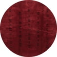 thumbnail image 1 of Ahgly Company Indoor Round Abstract Red Abstract Area Rugs, 8' Round, 1 of 6