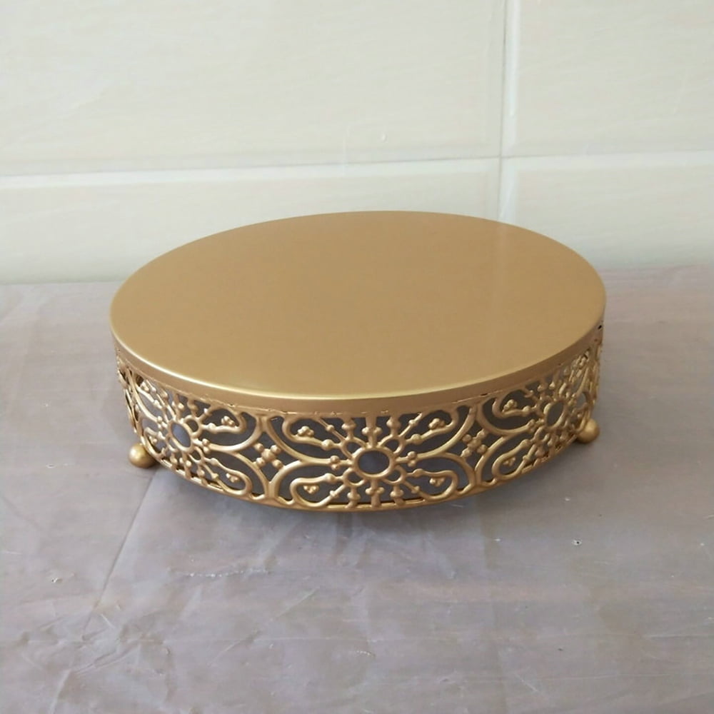 Details about   Gold Wedding Dessert Tray Cake Stand Candy Display Plate for Wedding Party Cake 