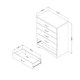 thumbnail image 5 of South Shore Maddox 5 Drawer Chest in Pure White Finish, 5 of 6