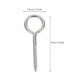 thumbnail image 2 of WRISTBIQUE 10Pcs Self Tapping Eye Hooks Galvanized Iron Heavy Duty Screw Hooks for Storage Use, 2 of 8
