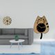 thumbnail image 2 of Escultura De Pared De Gato De Metal Rústico, Decoración Artística, Estatua De Hierro Forjado, Placa, Colgante 3D, Reloj Silencioso, Adorno Para Oficina, Sala De Estar, Cocina, Regalo De, 2 of 8