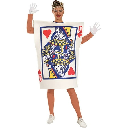 Morris Costumes Womens Queen Of Hearts Card Gold Crown & Tunic Costume, Style RU16586
