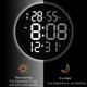 thumbnail image 3 of Reloj Led Digital Reloj Despertador Conciso Redondo Multifuncional Reloj Eléctrico Ajustable seitruly HA024908-01, 3 of 5