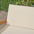 thumbnail image 3 of Wilcox Outdoor 9 Piece Acacia Wood Sectional Sofa Set with Cushions, Teak, Beige, 3 of 10