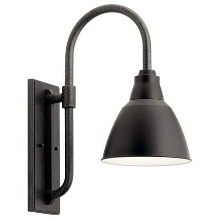 

Kichler 49836 Pellinord 1 Light 8 Wide Outdoor Wall Sconce - Black