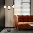 thumbnail image 4 of FanhSbrocade Tree Floor Lamp with 3 Adjustable Rotating Lights and Matching LED Bulbs, Standing Tall Pole Lamps for Living Room, Bedroom, Home, Office, Black, 4 of 7