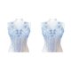 thumbnail image 4 of Ounissouiy Aplique fácil de atar para proyectos de bricolaje Corpiño de boda o vestido de baile Accesorio Morado claro B Violeta claro B 2Conjunto, 4 of 6