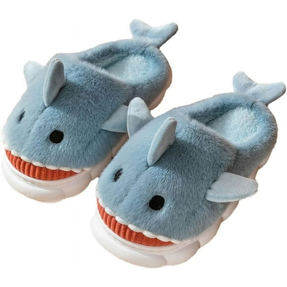 Cartoon Fuzzy Slippers Animal Shape Plush Slippers Thick Sole Soft Winter Indoor Slippers for Women and Men