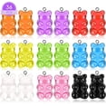 thumbnail image 2 of 36 Uds. Colgantes coloridos de oso de goma, llaveros de oso de resina, collar de joyería DIY, accesorios para niños y niñas Vhermosa MZQ-0696, 2 of 8