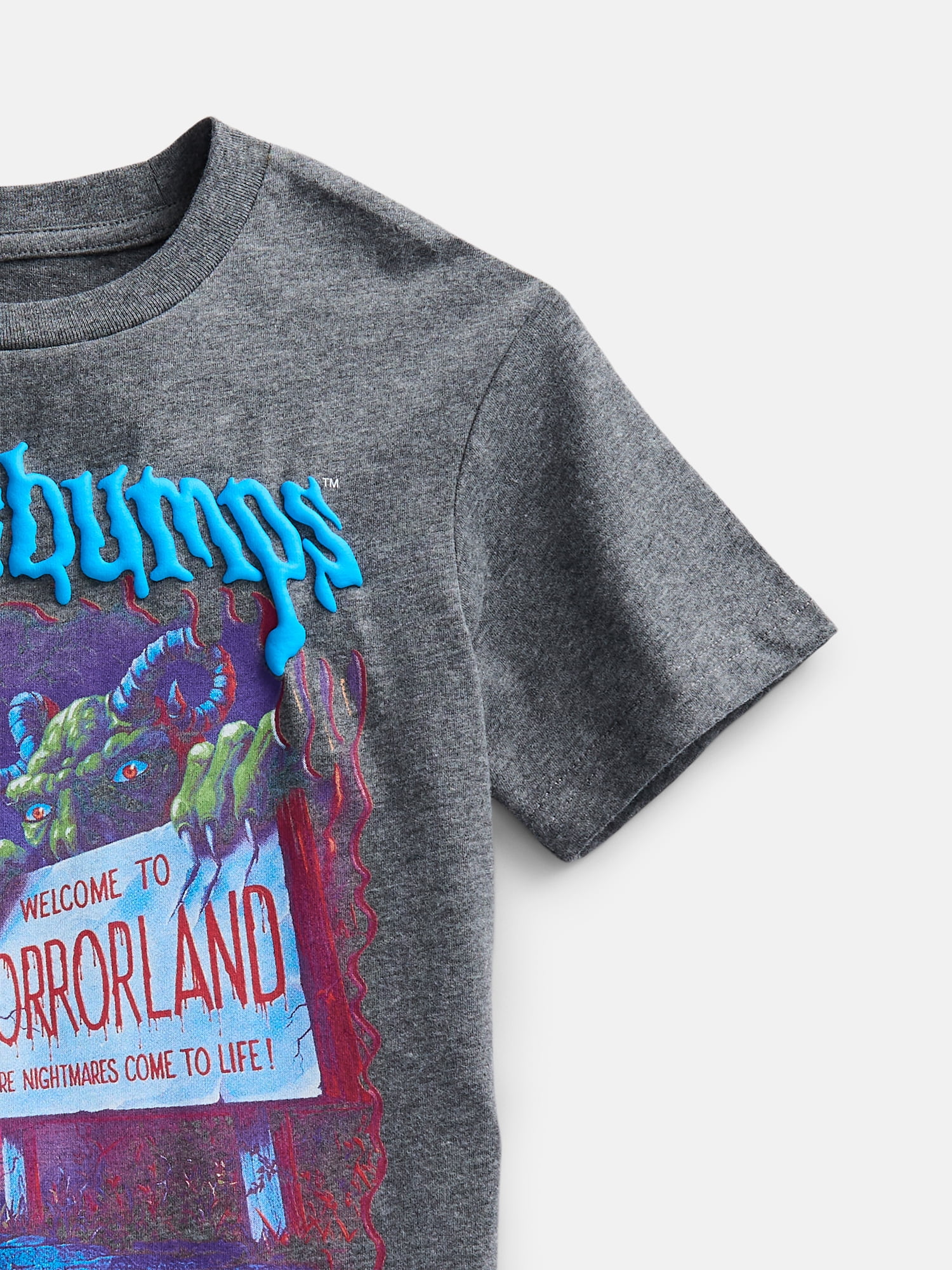 Goosebumps Boys Halloween Graphic Tee with Short Sleeves, Sizes 4-23