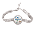 thumbnail image 1 of Canadá símbolo nacional el patron de referencia Pulsera de tobillera de cadena de tenis, joyería de diamantes, 1 of 3