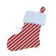 thumbnail image 1 of Calcetines de felpa de gran tamaño con estampado navideño, decoración personalizada, patrón de bastón de caramelo de Papá Noel, calcetines de regalo de Año Nuevo, rellenos de medias, 1 of 3