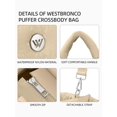 thumbnail image 4 of Bandolera WESTBRONCO, acolchada, acolchada, para mujer, de nailon, 4 of 6