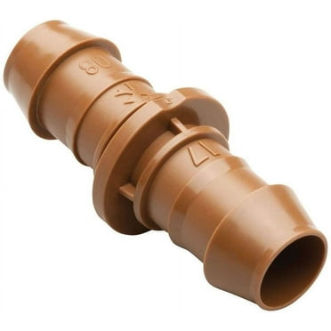 RAIN BIRD BC50-4PS2 Coupling,1/2 In. Tubing,Brn,Plastic,PK4