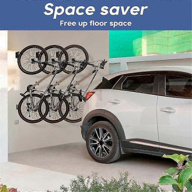 1 PACK Swivel Bike Rack Garage Wall Mount Bike Hangers for Garage Bike Rack Bicycle Storage Vertical Bike Rack