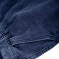 thumbnail image 6 of Womens Vintage Baggy Jeans Mid Rise Wide Leg Washed Denim Pants Pleated Trendy Casual Loose Trousers Full Length (Medium, Dark Blue), 6 of 6